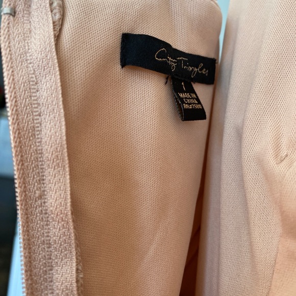 Brocade and geometric pattern mini dress - Picture 4 of 7